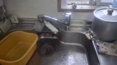 キッチンの蛇口取り替え